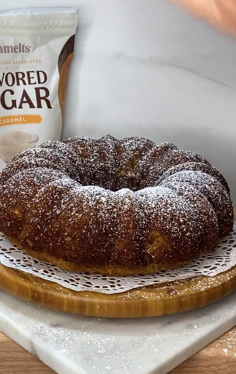 Javamelts Caramel Banana Butter Cake