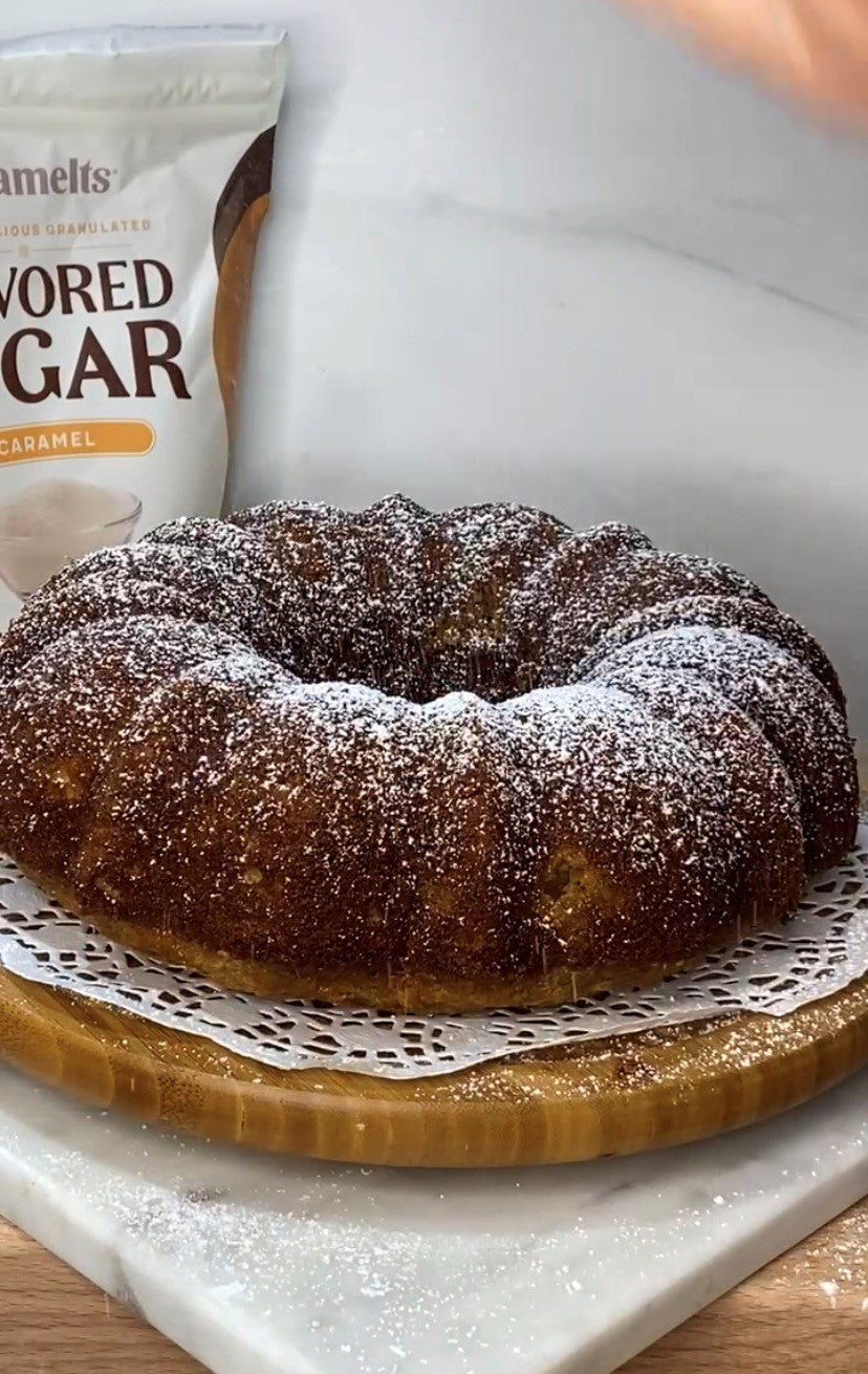 Javamelts Caramel Banana Butter Cake