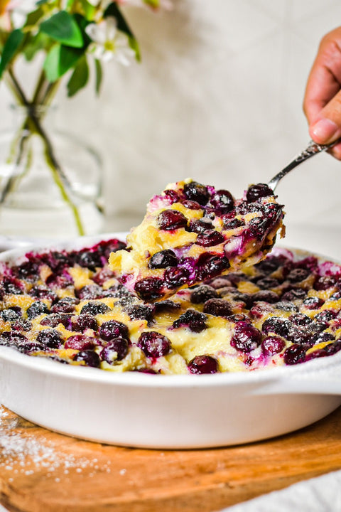 Javamelts French Vanilla Lemon Blueberry Clafoutis