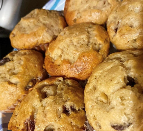 Javamelts Mocha Banana Chocolate Chip Muffins (A  house favorite)