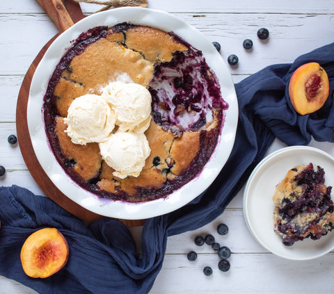 Javamelts Peach and Blueberry Cobbler