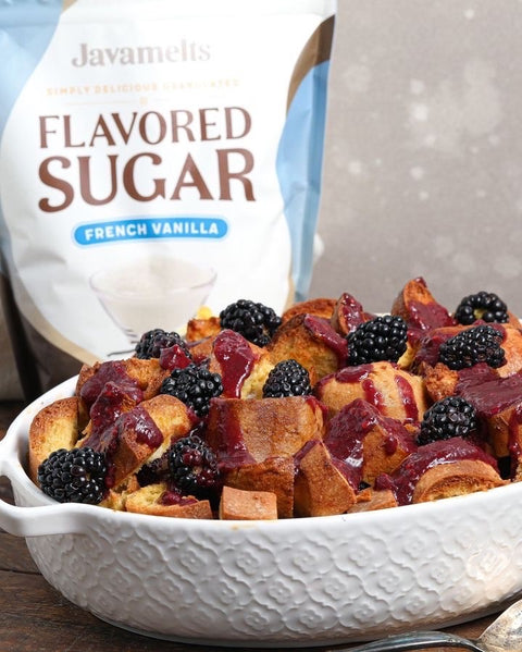 Javamelts Blackberry French Vanilla French Toast Casserole