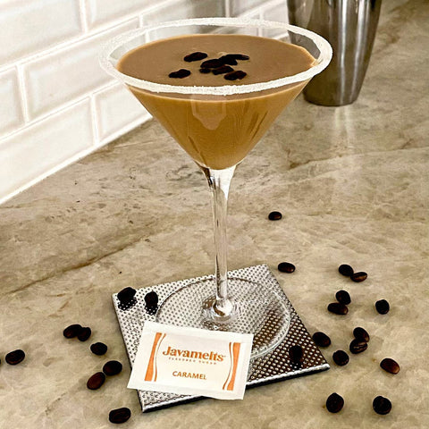 Espresso Martini with Javamelts Flavored Sugar Packets
