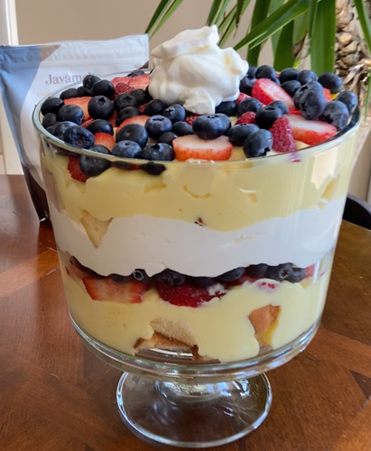 Javamelts French Vanilla Whipped Cream and Pudding Trifle