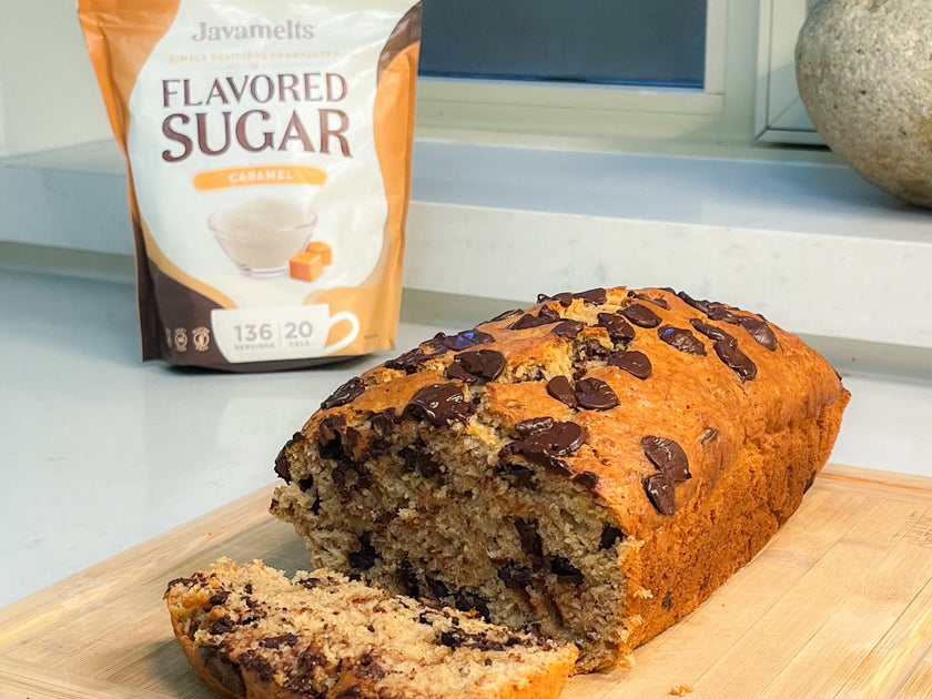 Java Soft Cake Javamelts Caramel Banana Chocolate Chip Loaf Cake – JAVAMELTS