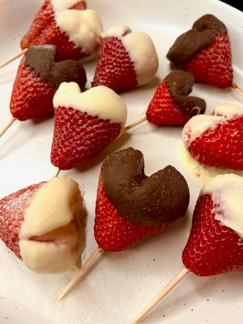 Valentine's Day Javamelts Heart Shaped Mocha Chocolate Covered Strawberries