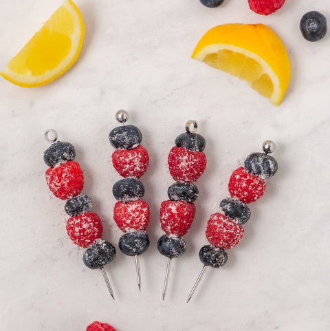 Fruit Garnished with Javamelts Flavored Sugar