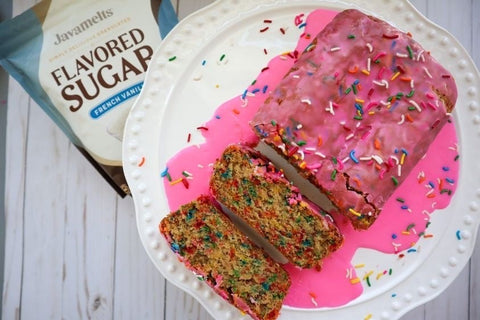 Javamelts French Vanilla Funfetti Cake