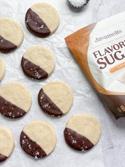 Javamelts Salted Caramel Shortbread Cookies