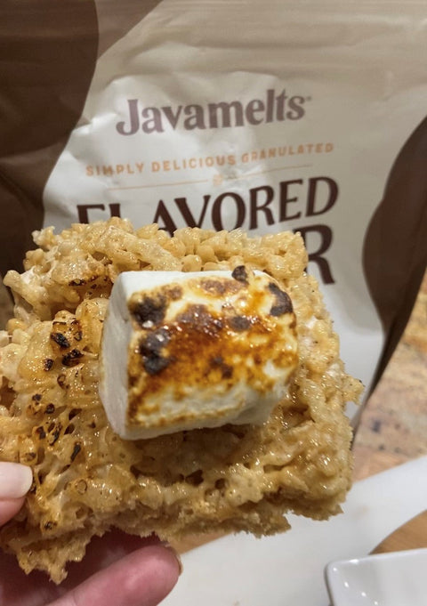 Javamelts Mocha S'mores Rice Krispies Treats