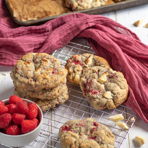 Javamelts White Chocolate Raspberry Cookies